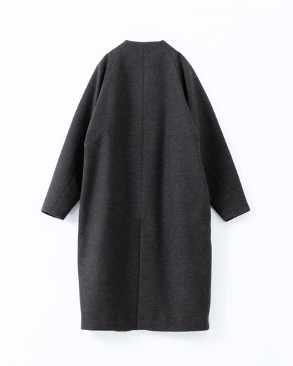 Charcoal-coloured coat on a white background