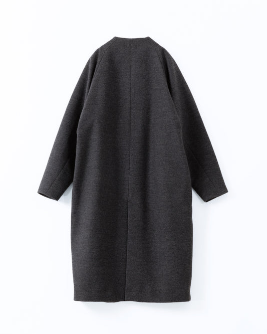 Charcoal-coloured coat on a white background