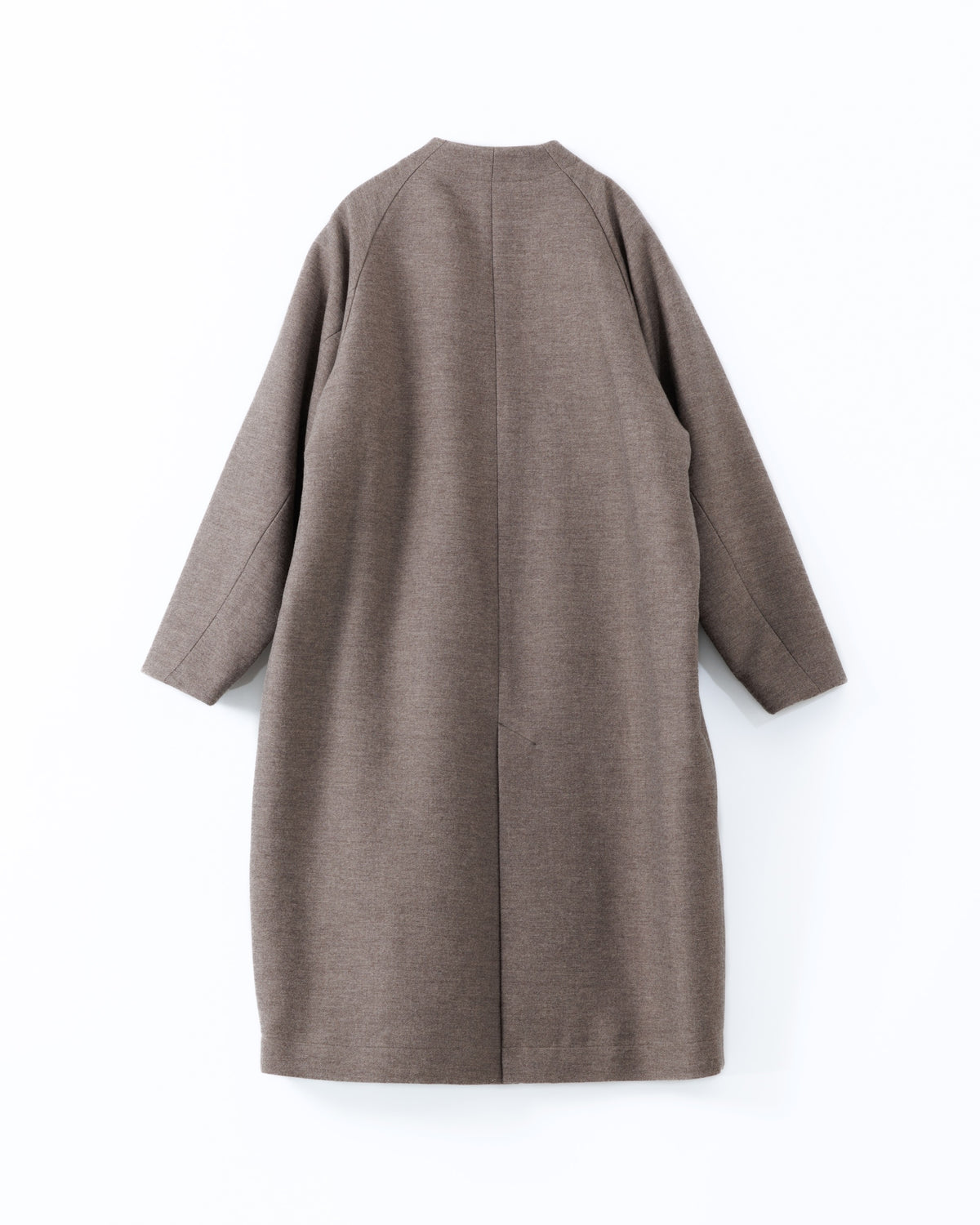 Taupe-brown coat on a white background