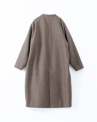 Taupe-brown coat on a white background