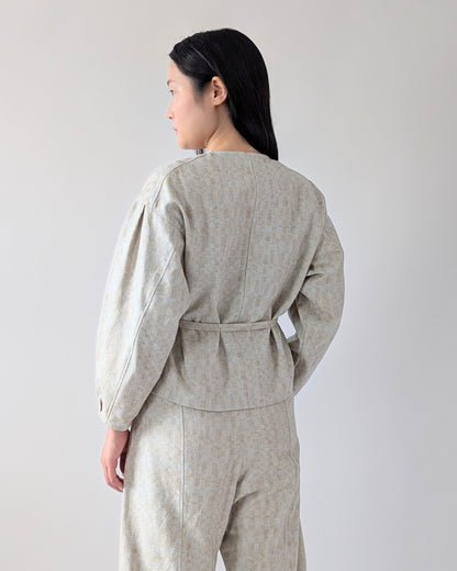 Landscape Jacquard Shirt Jacket