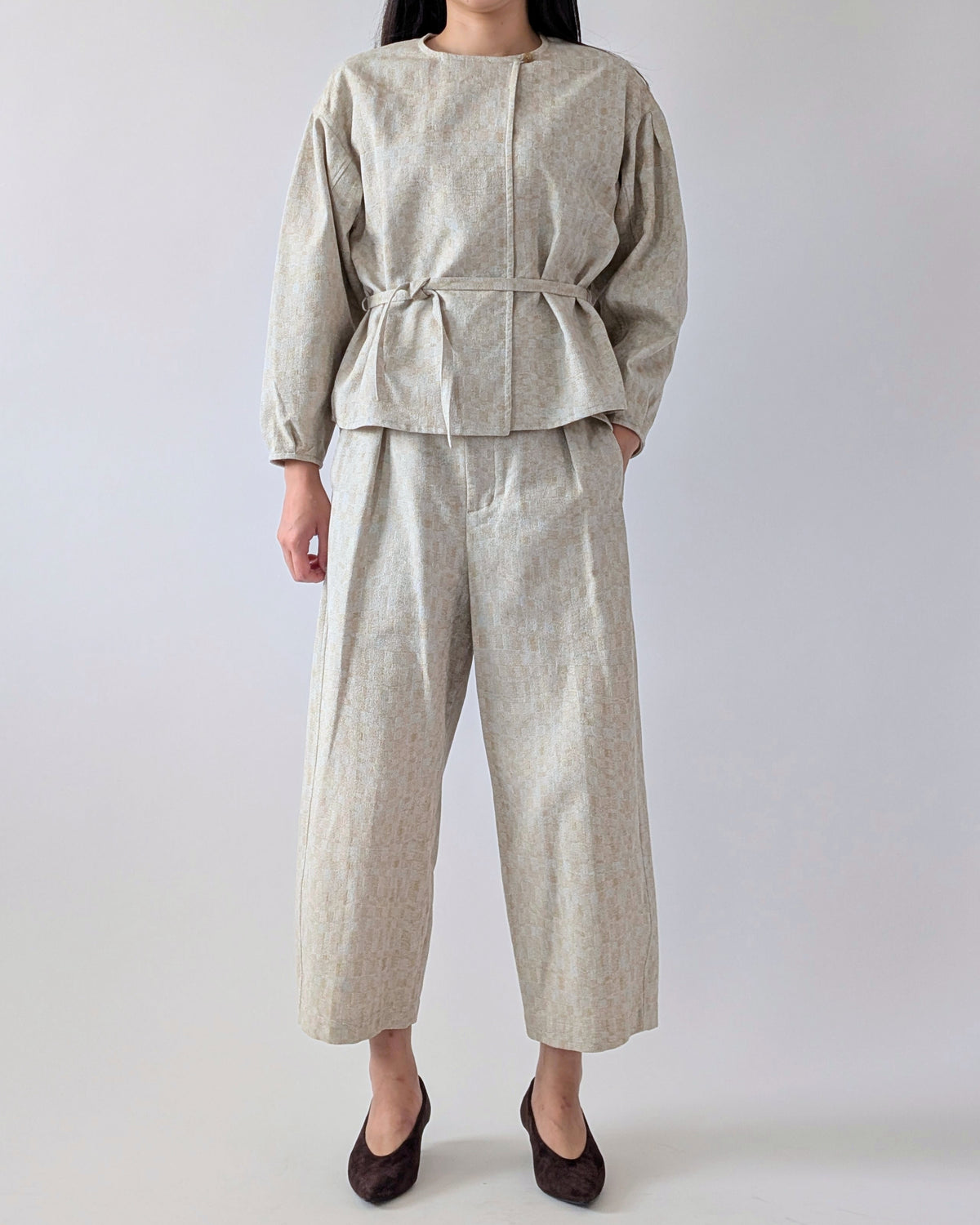 Landscape Jacquard Shirt Jacket