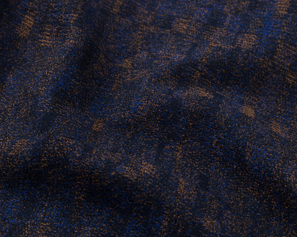 Textured blue and brown fabric pattern