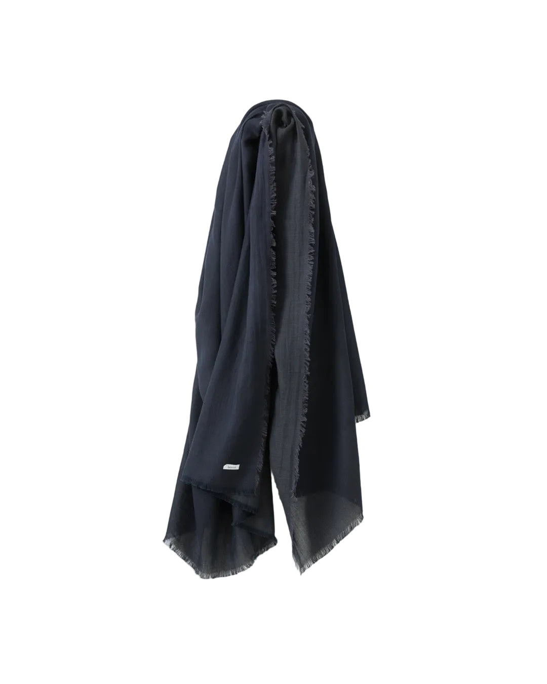 Navy scarf on a white background
