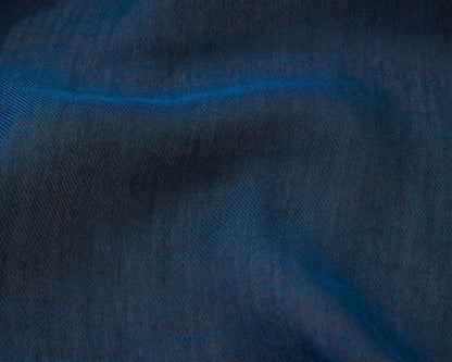 Close-up of blue textured fabric