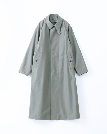 Slate blue car coat on a white background